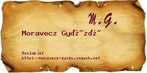 Moravecz Győző névjegykártya