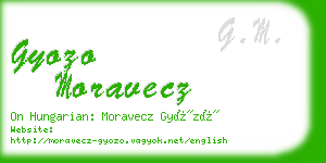 gyozo moravecz business card